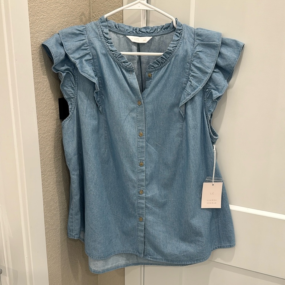 NEW Lauren Conrad shirt size L